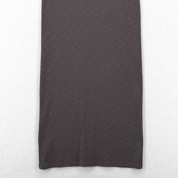ENZA COSTA Textured Rib Sleeveless Maxi Dress Womens Small Iron Gray Minimalist - Picture 9 of 12